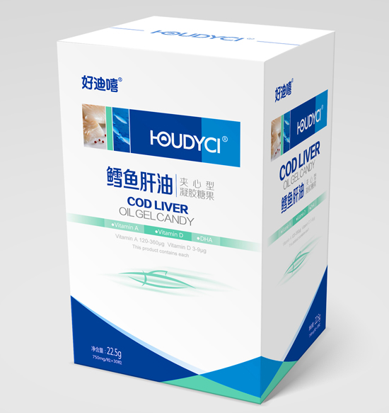 好迪嘻夾心型凝膠糖果（鱈魚肝油）