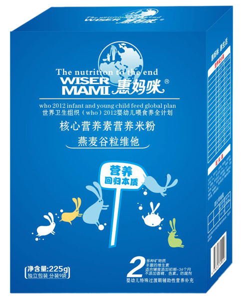 惠媽咪燕麥谷粒維他核心營養(yǎng)素營養(yǎng)米粉225g