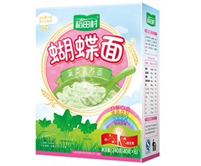 稻田村菠菜營養(yǎng)嬰幼兒蝴蝶面詳細(xì)信息介紹