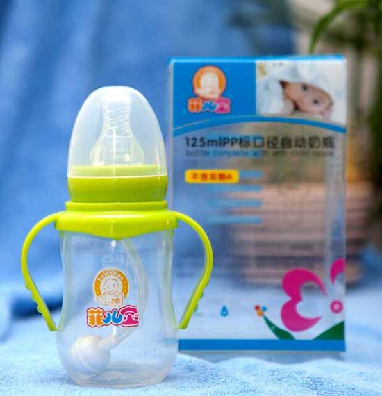  菲兒寶125ML標(biāo)口PP全自動(dòng)奶瓶（草綠色）