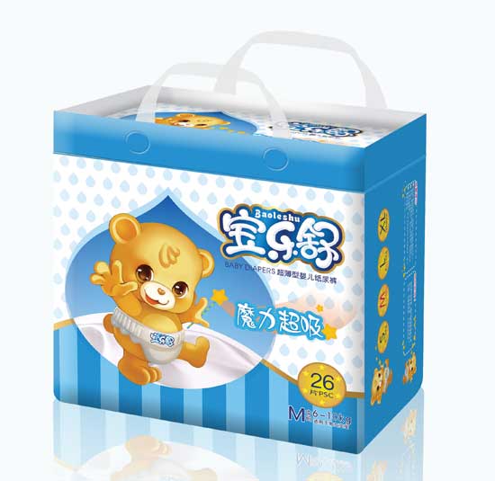  寶樂舒魔力超吸超薄紙尿褲小包M碼