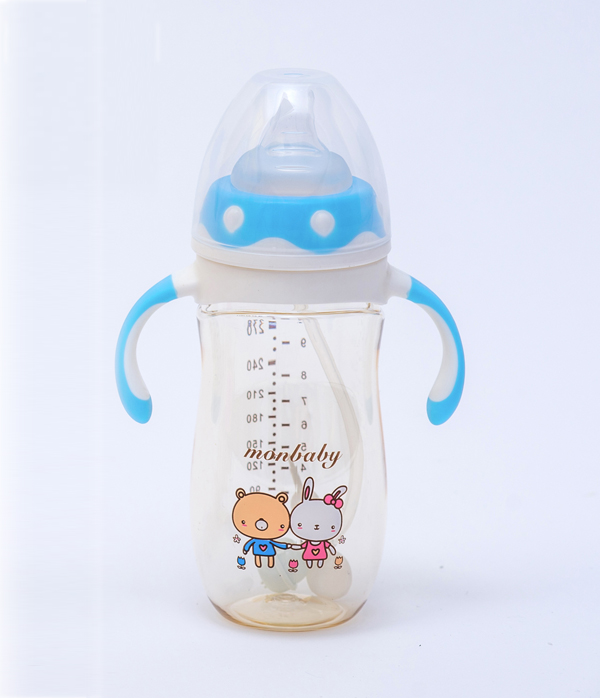 盟寶企鵝型PPSU奶瓶藍(lán)色240ml.jpg