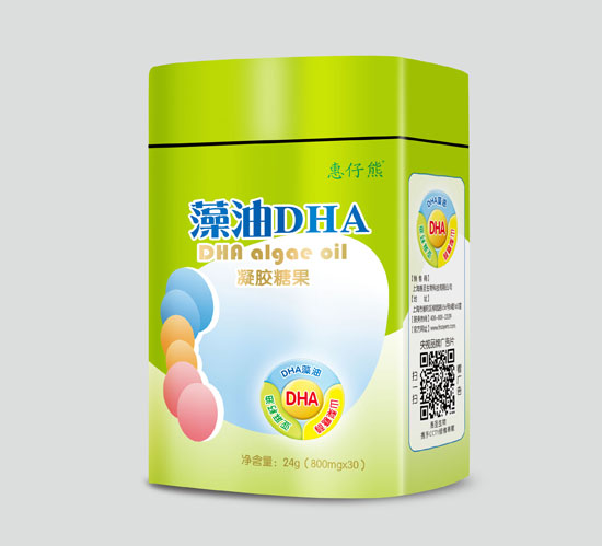  惠仔熊QS藻油DHA膠丸30粒（鐵盒）