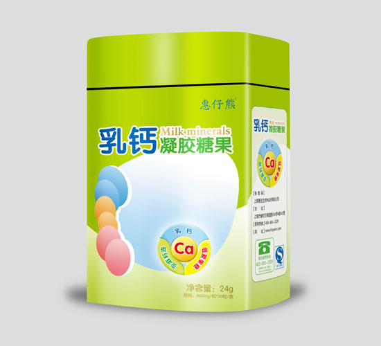  惠仔熊QS乳鈣膠丸30粒（鐵盒）