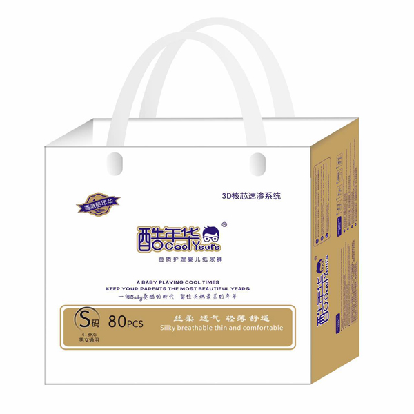  酷年華金質(zhì)護(hù)理嬰兒紙尿褲S80