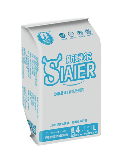  斯愛爾沙漏懸浮嬰兒紙尿褲L碼4片