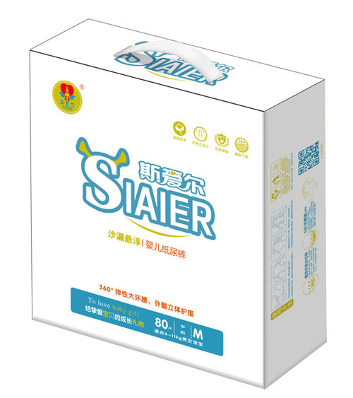  斯愛爾沙漏懸浮嬰兒紙尿褲M碼80片
