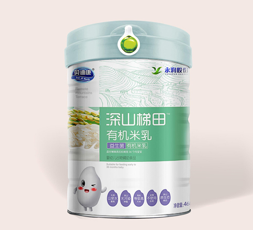    貝迪康深山梯田有機米乳-益生菌配方