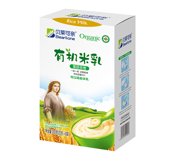    貝萊可親有機米乳-果蔬多維200克