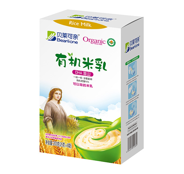    貝萊可親有機米乳-DHA淮山400克