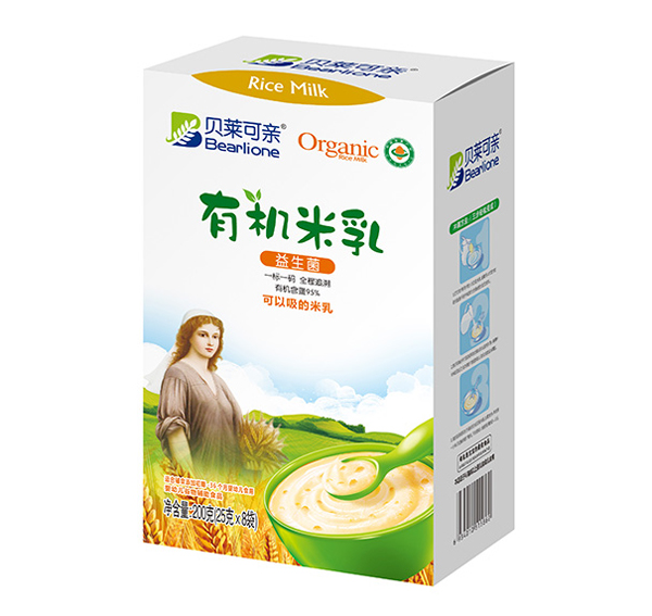    貝萊可親有機米乳-益生菌200克