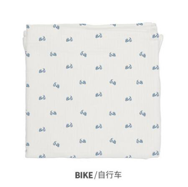  西班牙baby bites嬰兒Muslin多用途純棉襁褓包巾 自行車