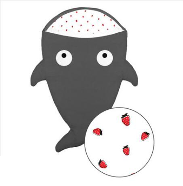  西班牙baby bites 鯊魚睡袋 灰色