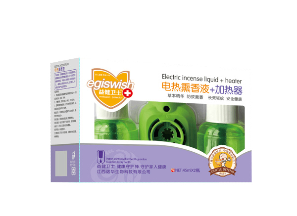  益健衛(wèi)士電熱熏香液+加熱器