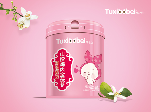  兔小貝山楂雞內金茯苓微晶粉