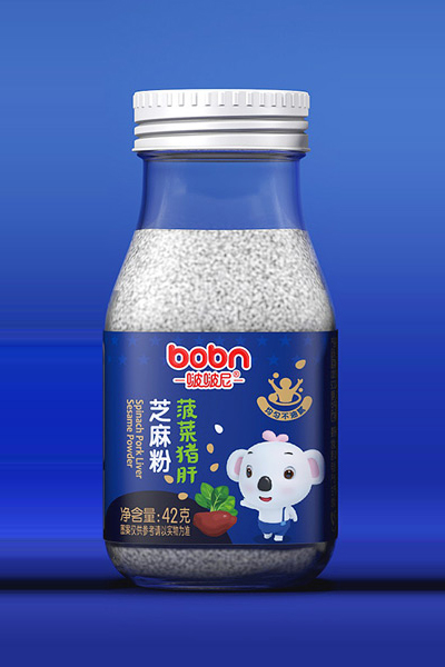  啵啵尼芝麻粉-菠菜豬肝