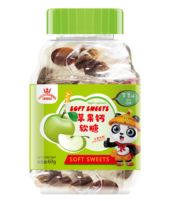  環(huán)球冠蘋果鈣軟糖-蘋果味