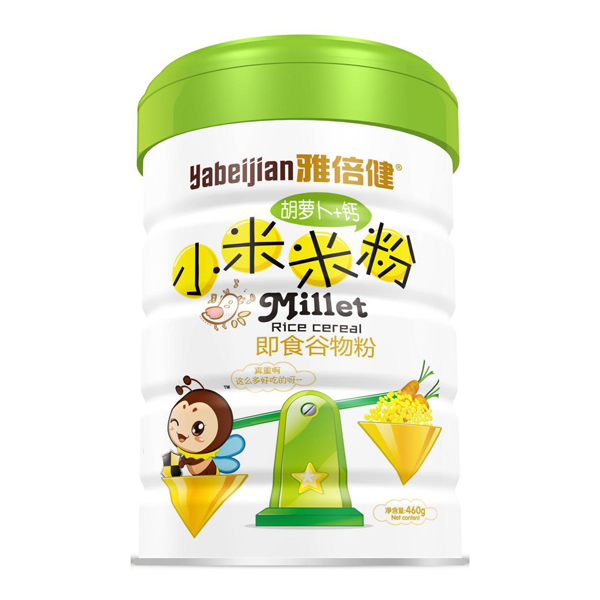  雅倍健胡蘿卜+鈣小米米粉罐裝