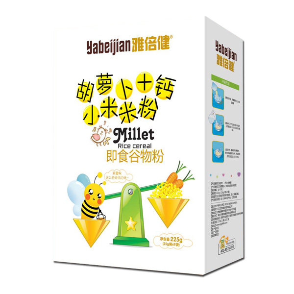 雅倍健胡蘿卜+鈣小米米粉盒裝