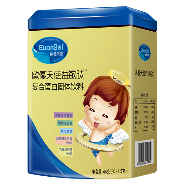      歐優(yōu)天使益敏肽復(fù)合蛋白固體飲料