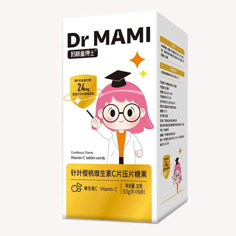  媽咪童博士針葉櫻桃維生素C片壓片糖果