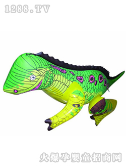 昊昊充氣玩具綠恐龍