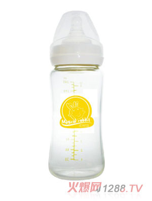 神奇兔寬口玻璃奶瓶240ml