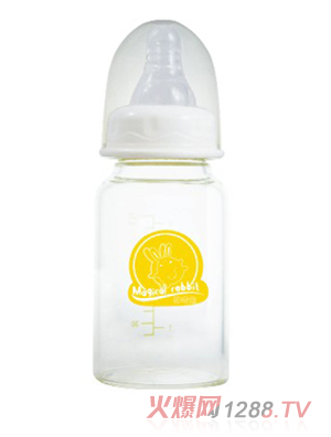 神奇兔寬口玻璃奶瓶150ml