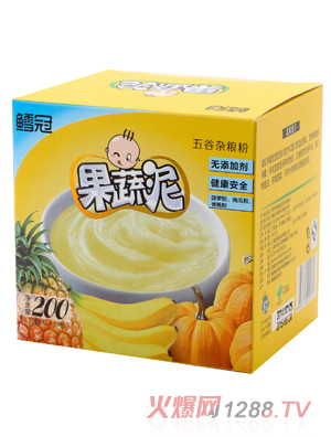 鱈冠黃色果蔬泥