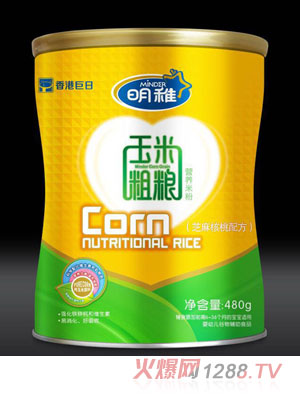 明稚玉米粗糧營(yíng)養(yǎng)米粉-芝麻核桃配方