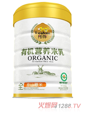彤伴有機(jī)營養(yǎng)米米乳-淮山薏米 聽裝