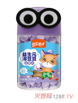 倍樂媽咪益生元溶豆豆-大眼萌罐藍(lán)莓味