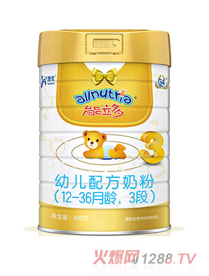 澳優(yōu)能立多幼兒配方奶粉（12-36月齡，3段）