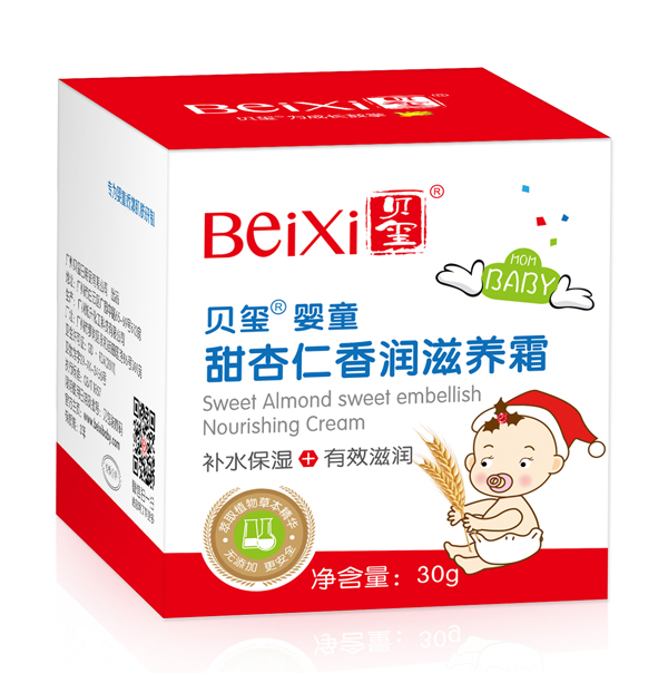  貝璽嬰童甜杏仁香潤(rùn)滋養(yǎng)霜（30g）