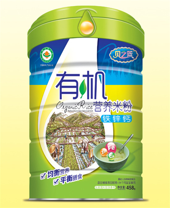   貝之籃鐵鋅鈣-營養(yǎng)有機米粉